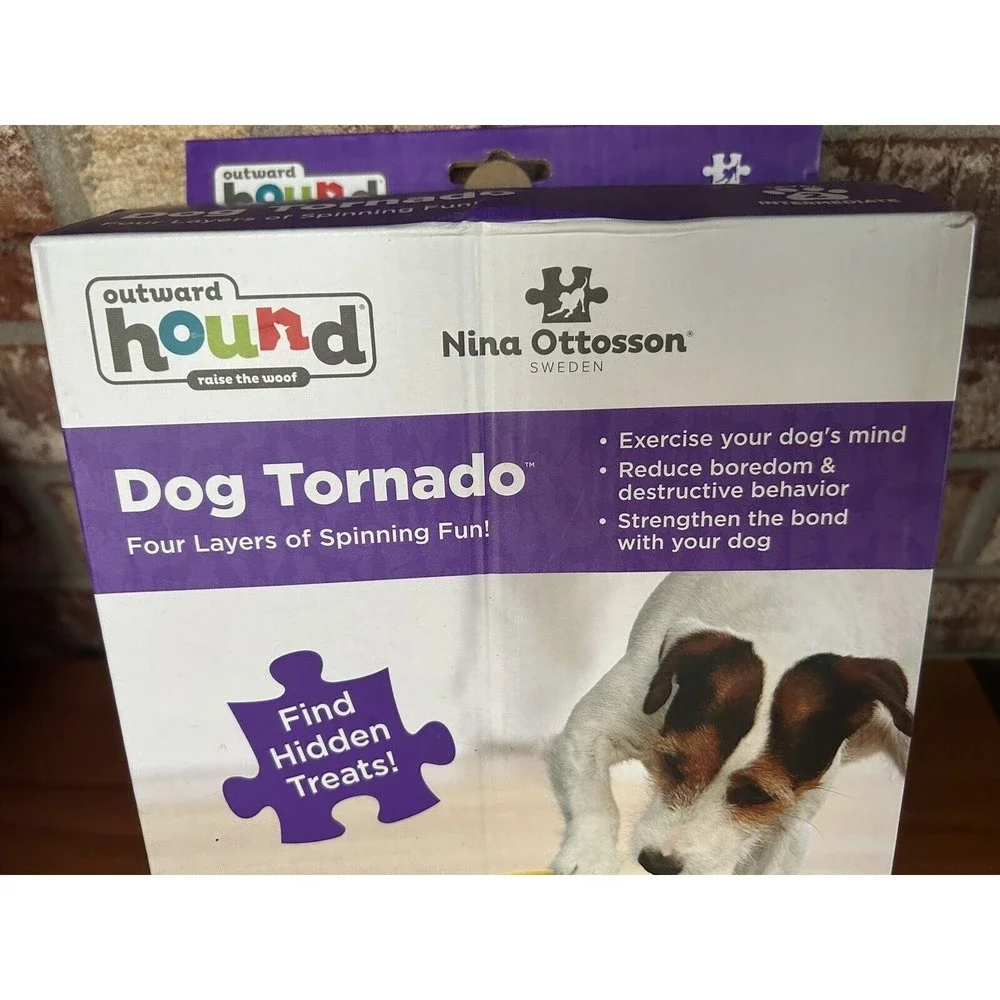 Dog Tornado Spinning Treat Toy Outward Hound Skill Level 2 Treat Dispensing